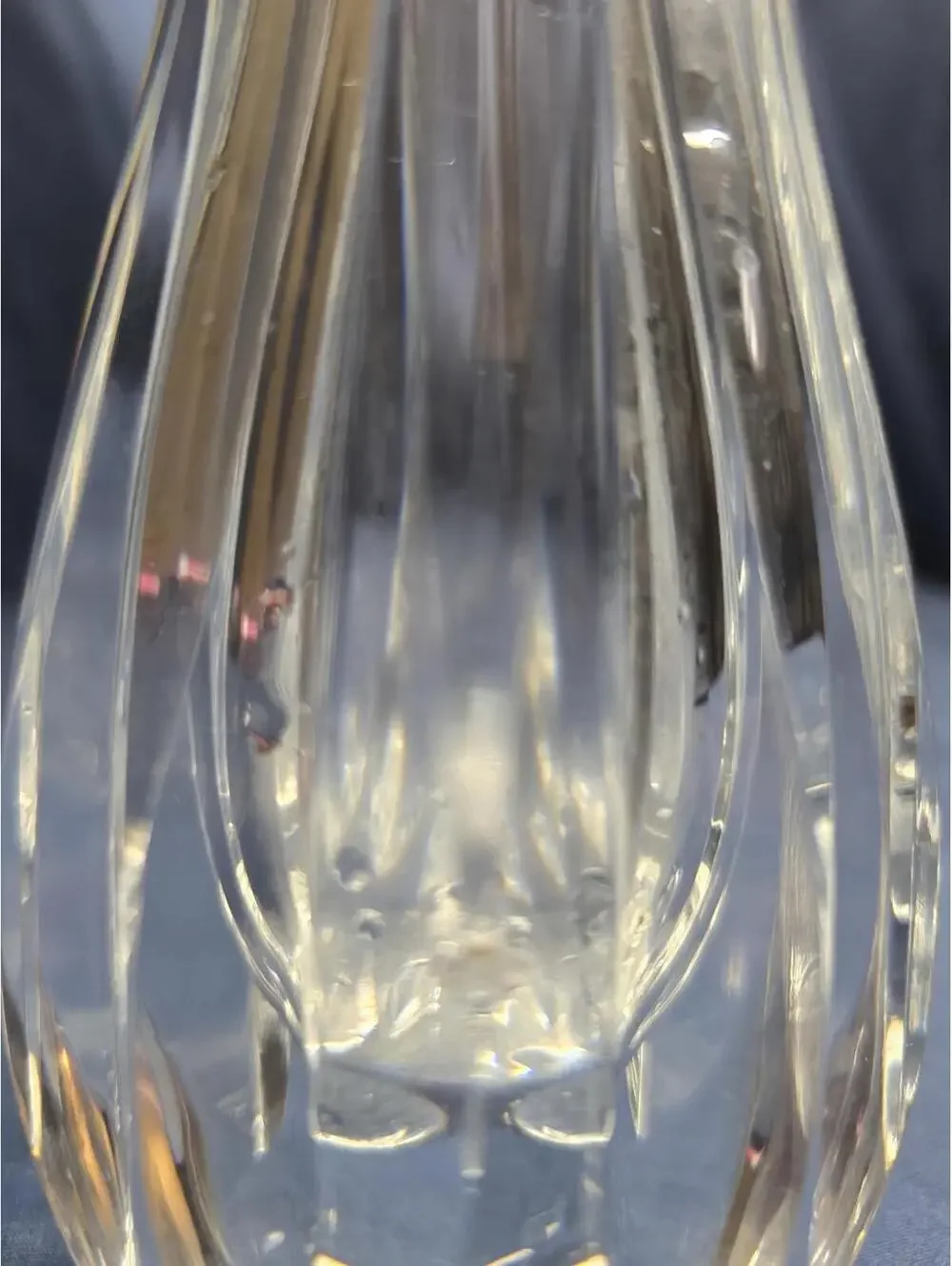 Elegant Vintage Saint Louis Crystal Vase 10